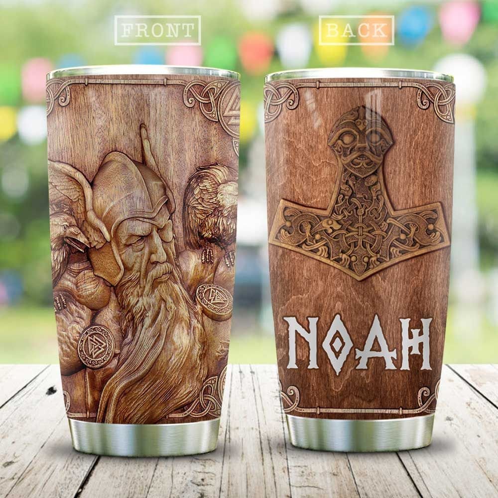 Wooden Vikings Personalized Tumbler