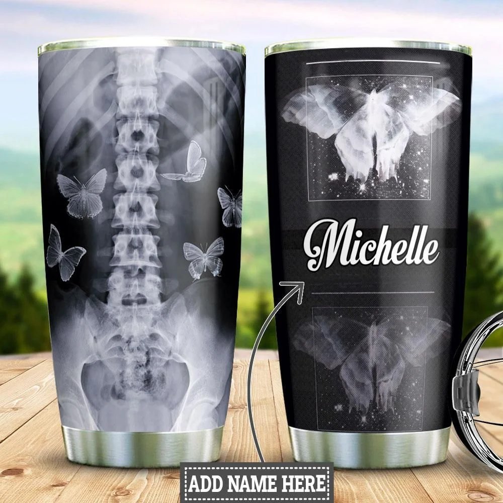 Xray Butterfly Personalized Tumbler