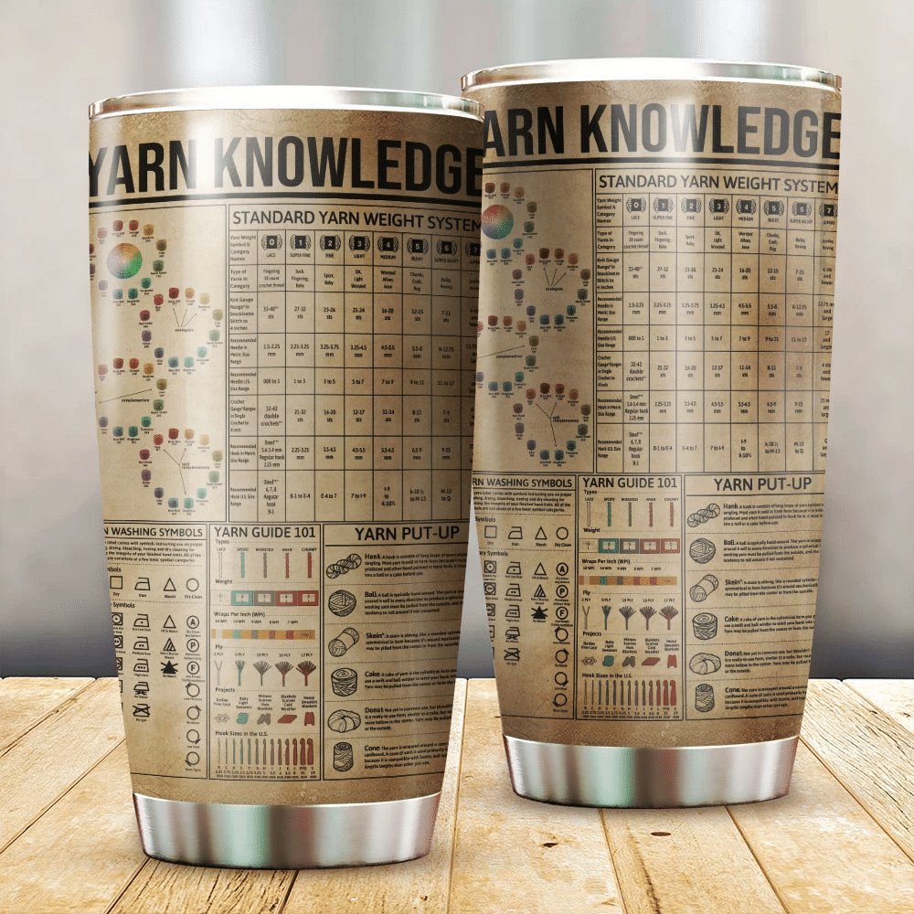 Yarn Knowledge Personalized Tumbler