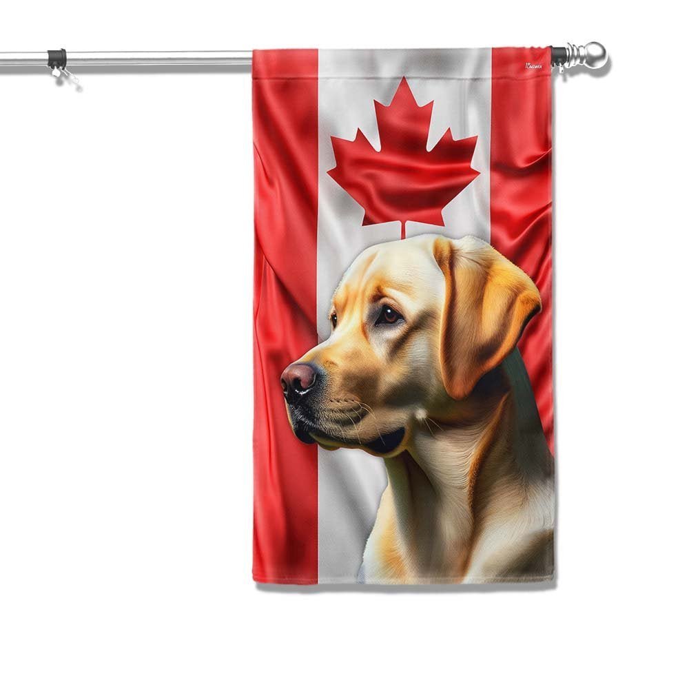 Yellow Labrador Dog Garden Flag Decorations