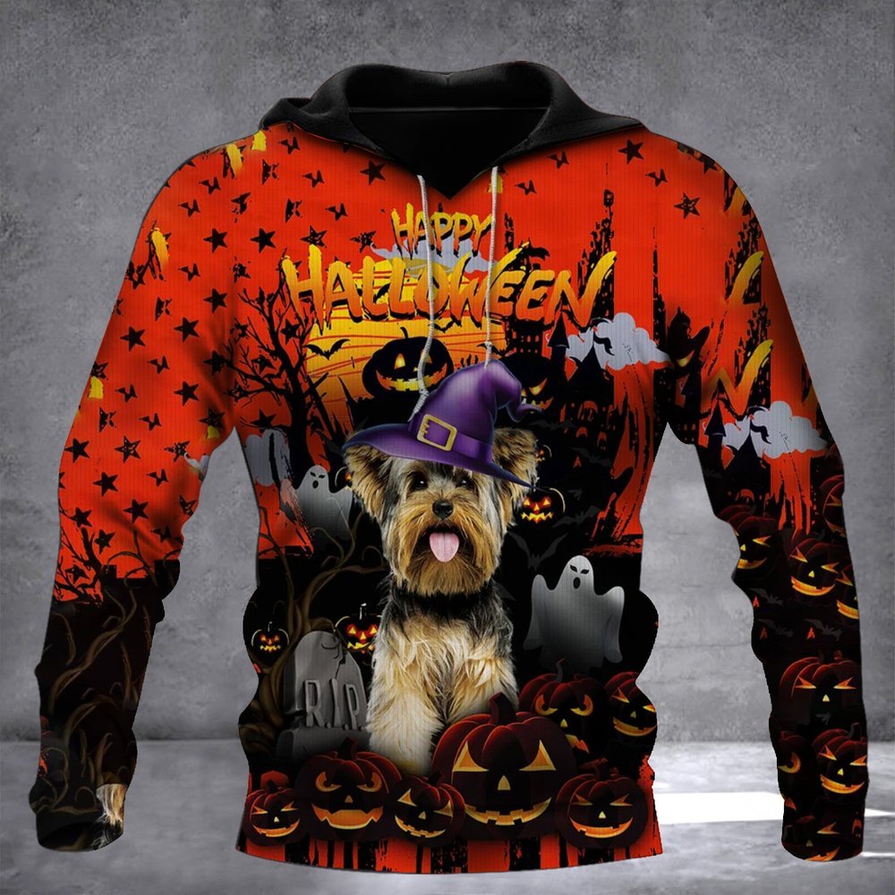 Yorkie Halloween Hoodie Son In Law Gifts