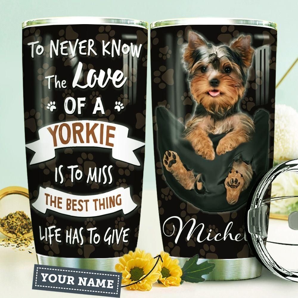 Yorkie Personalized Tumbler