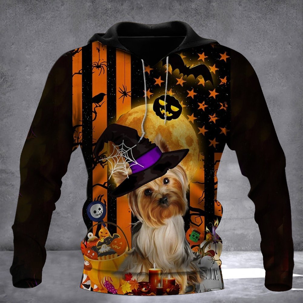 Yorkshire Dog Halloween Hoodie Gifts