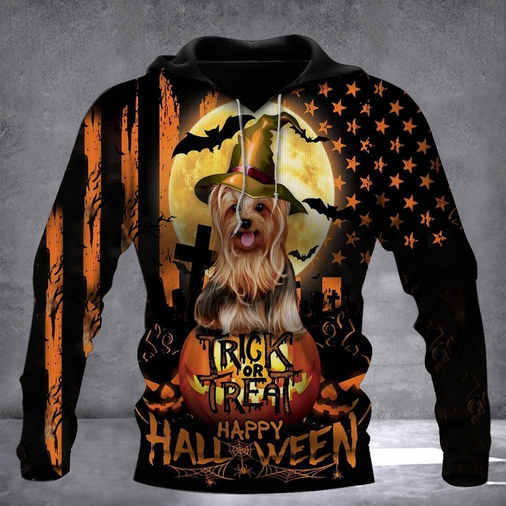 Yorkshire Terrier Halloween Hoodie Mothers Day Gifts