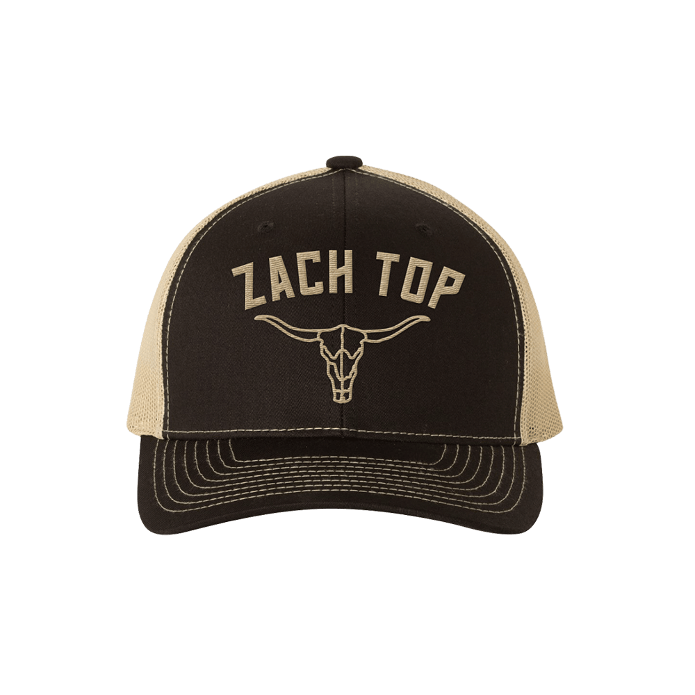 Zach Top Merch Zach Top Black And Gold Skull Hat Music Lovers Gifts For Fans - Lilybirchmarket