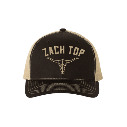 Zach Top Merch Zach Top Black And Gold Skull Hat Music Lovers Gifts For Fans - Lilybirchmarket