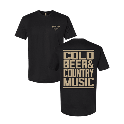 Zach Top Merch Zach Top Colo Beer And Country Music T-Shirt Black Fans Gifts - Lily Birch Market