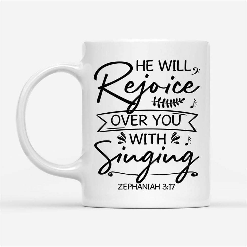 Zephaniah 317 Bible Verse Christian Faith Mug Gift