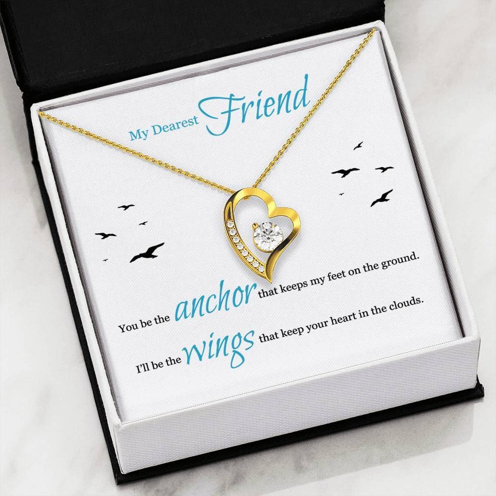 You Be The Anchor That Keeps My Feet Forever Love Necklace