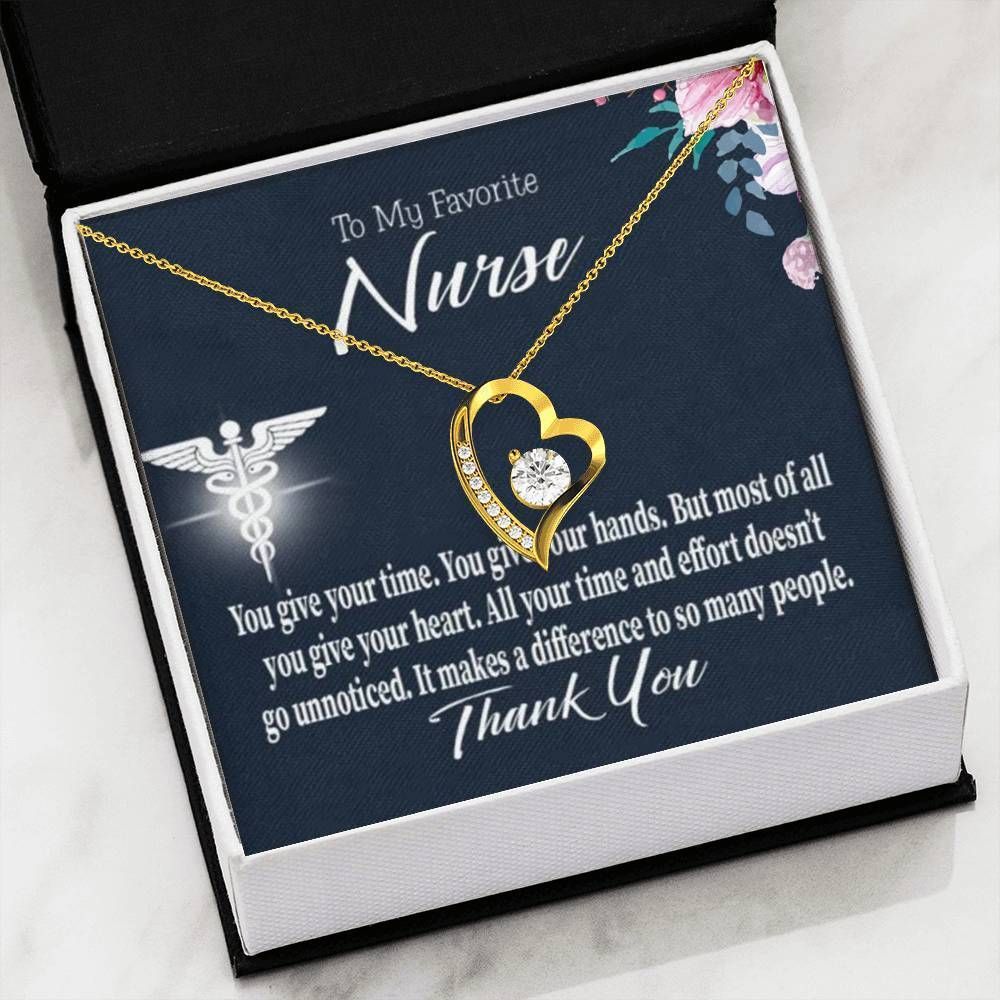 You Give Your Heart Forever Love Necklace Giving Nurse