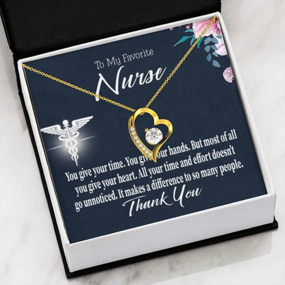 You Give Your Heart Forever Love Necklace Giving Nurse