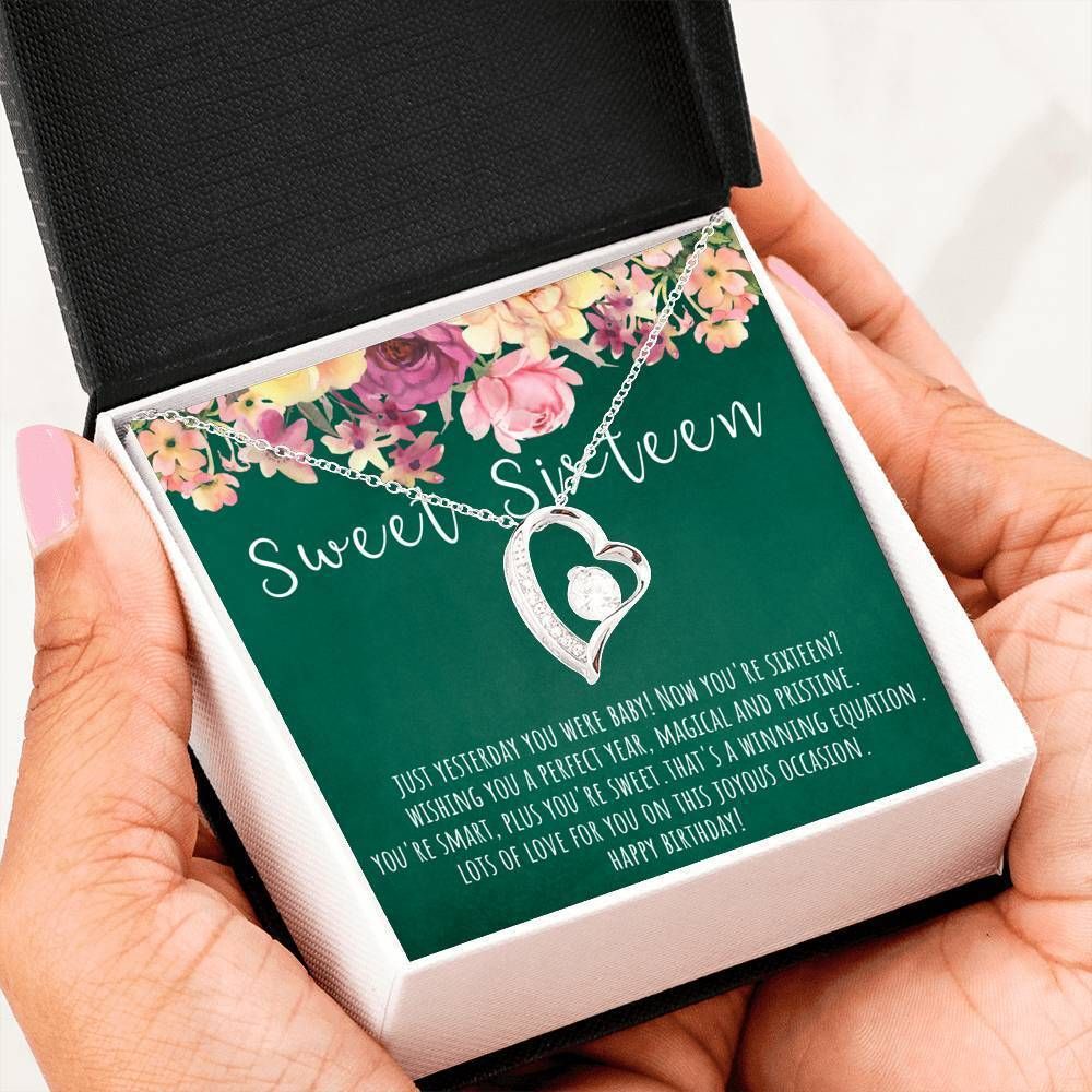 Happy Sweet Sixteen Forever Love Necklace Giving Women