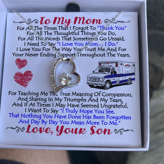 Son Gift For Mom Forever Love Necklace I Truly Hope You See