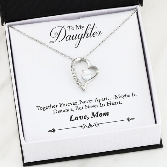 Together Forever Never Apart Forever Love Necklace Giving Daughter