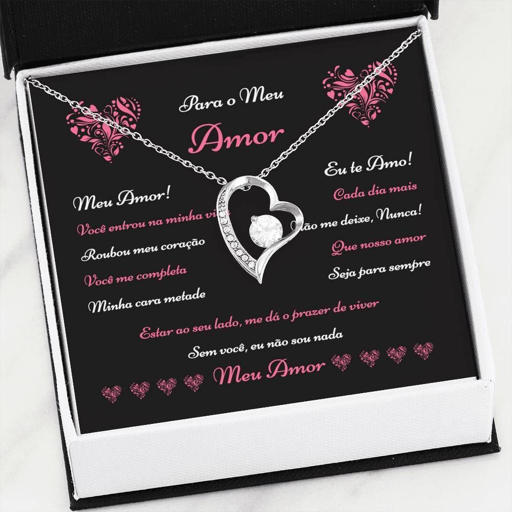 Colar Luxuoso Gift For Para O Seu Amor Forever Love Necklace