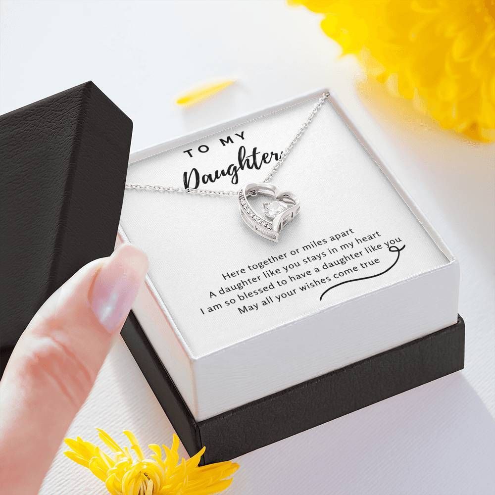 Daughter Birthday Gift You're Braver Than You Think Forever Love Necklace