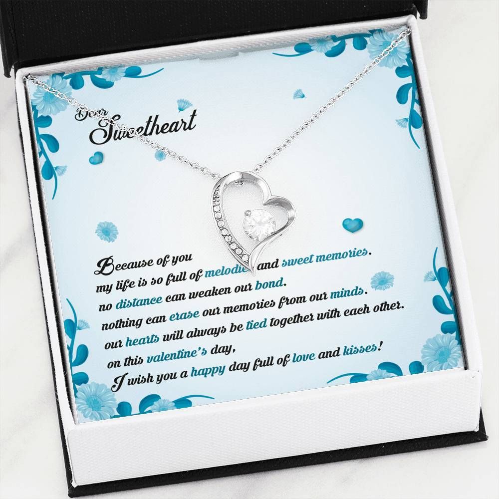 I Wish You A Happy Day Full Of Love Forever Love Necklace For Sweetheart