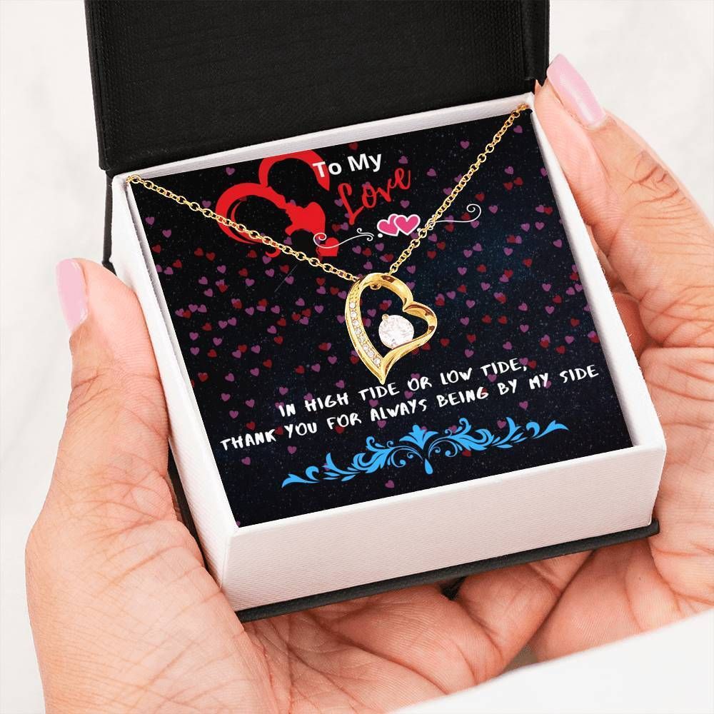 In High Tide Or Low Tide Forever Love Necklace Gift For Her