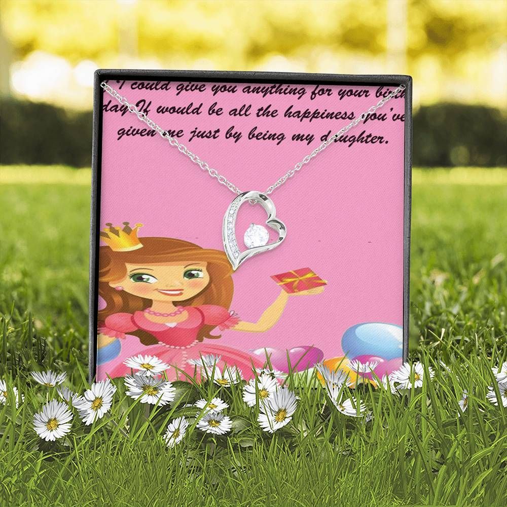 Blessed With The Best Birthday Forever Love Necklace For Daughter