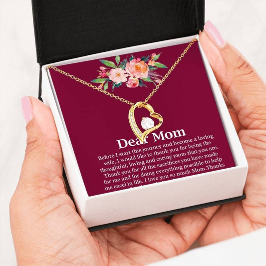 Thank For All Your Sacrifices Forever Love Necklace Gift For Mom Mama