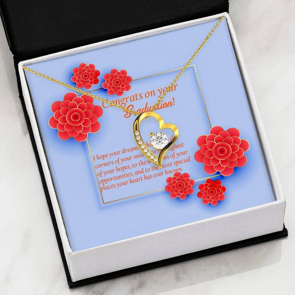 Graduation Gift For Girls Hope Your Dream Come True Forever Love Necklace