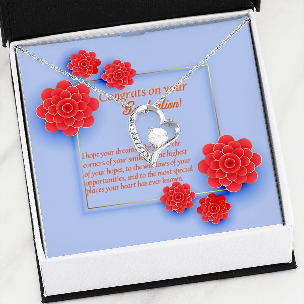 Graduation Gift For Girls Hope Your Dream Come True Forever Love Necklace