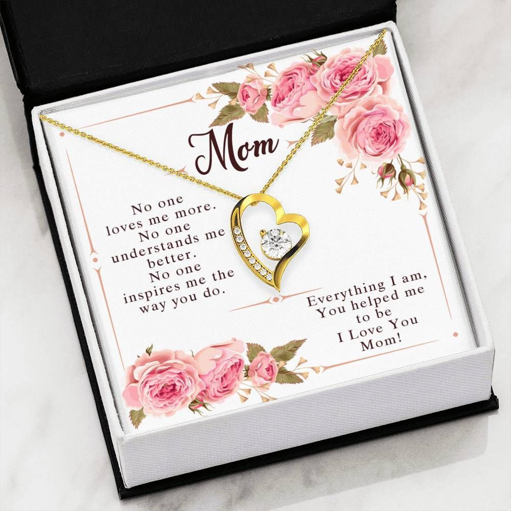 I Love You Mom Forever Love Necklace For Mom