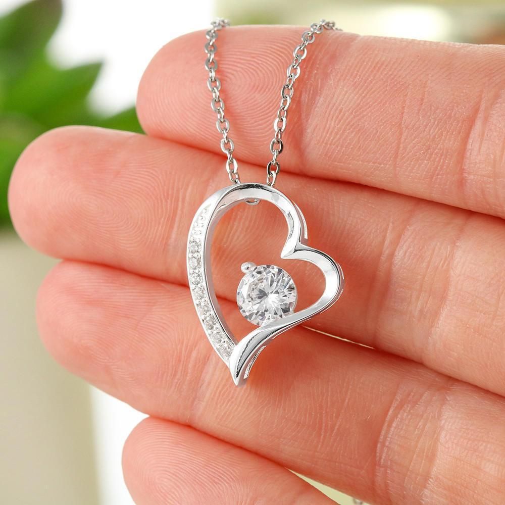 May Be In Distance But Never In Heart Forever Love Necklace For Mom