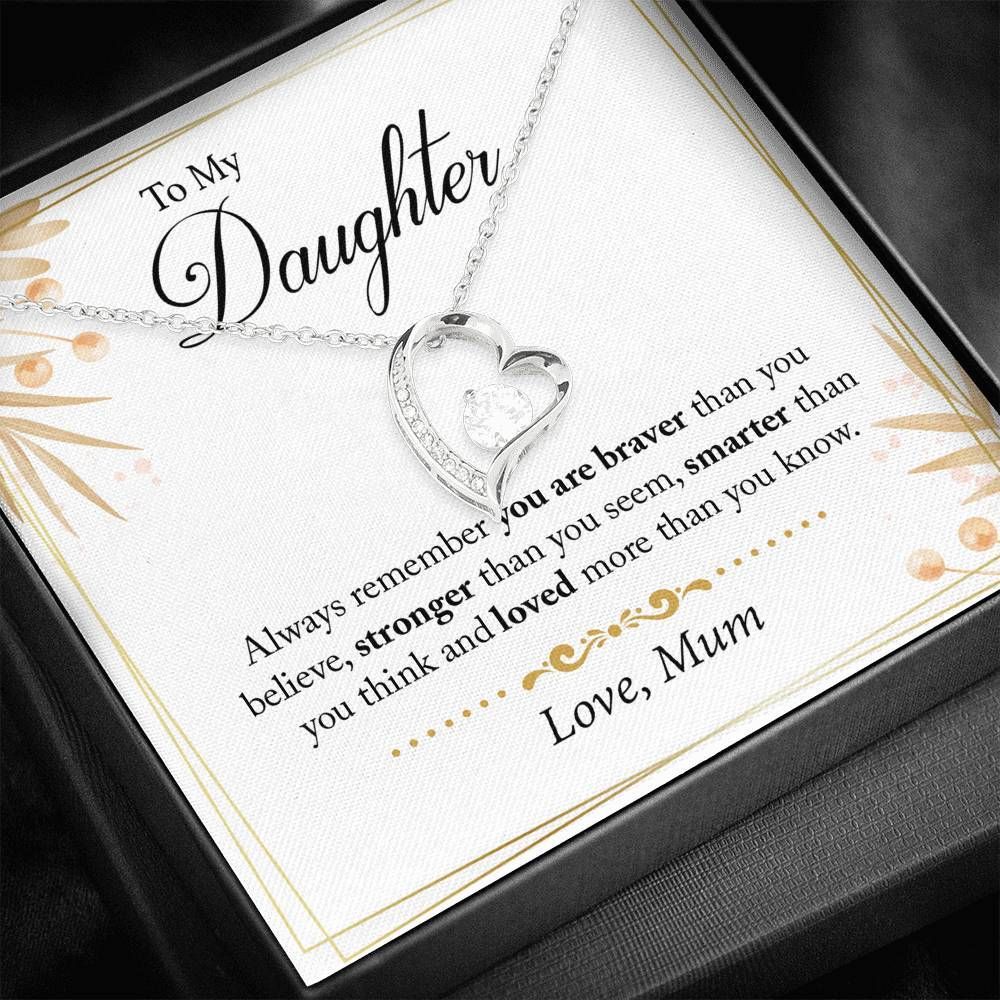 Always Remember Forever Love Necklace Gift For Daughter