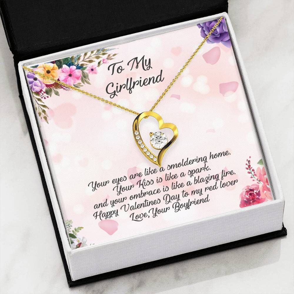 Your Kiss Is Like A Spark Forever Love Necklace For Girlfriend