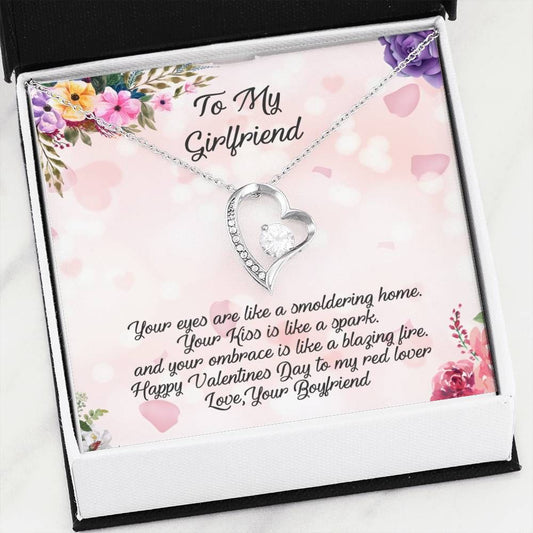 Your Kiss Is Like A Spark Forever Love Necklace For Girlfriend