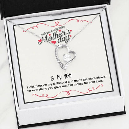 Mother Day Gift To My Mom Forever Love Necklace