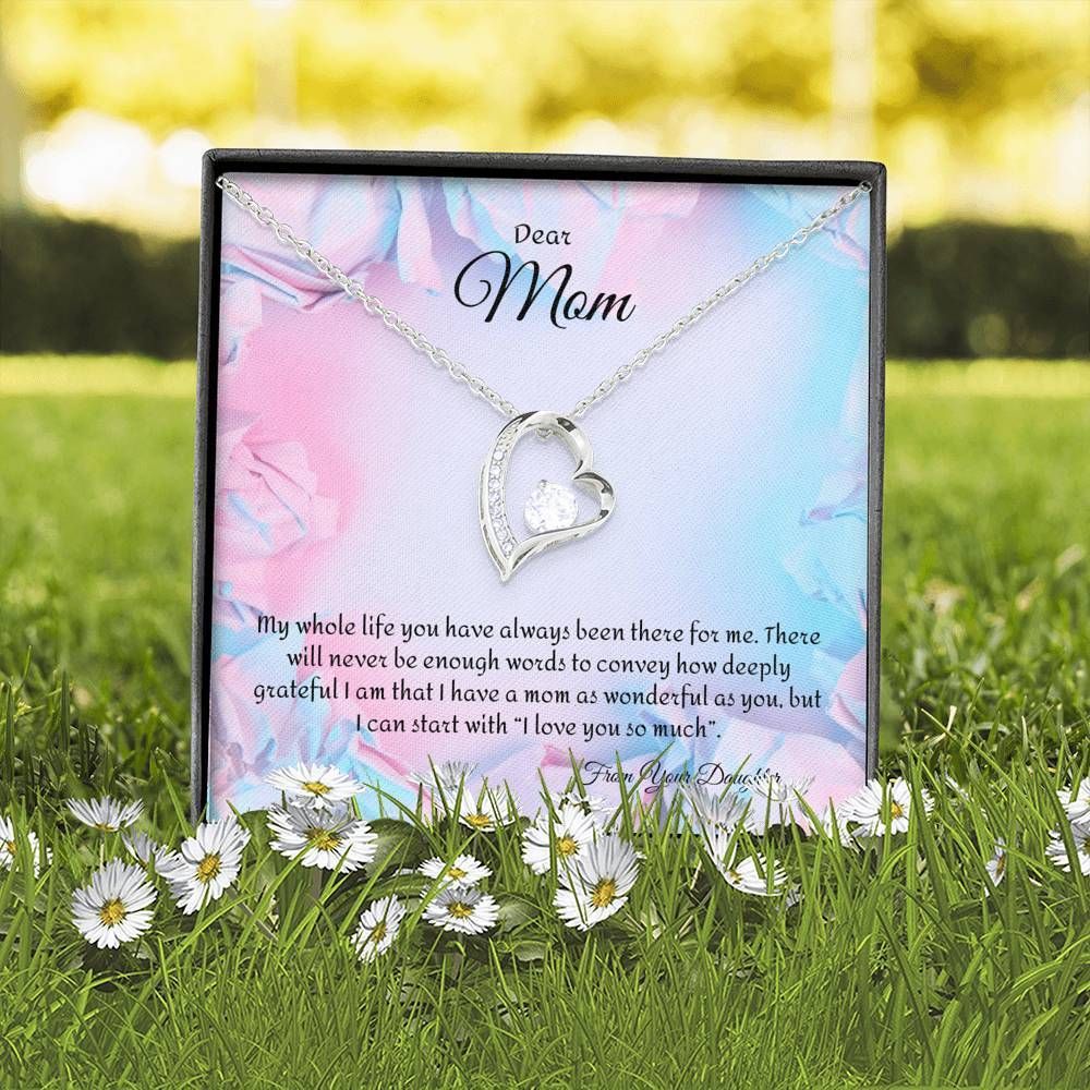 I Am So Grateful For You Forever Love Necklace Gift For Mom Mama