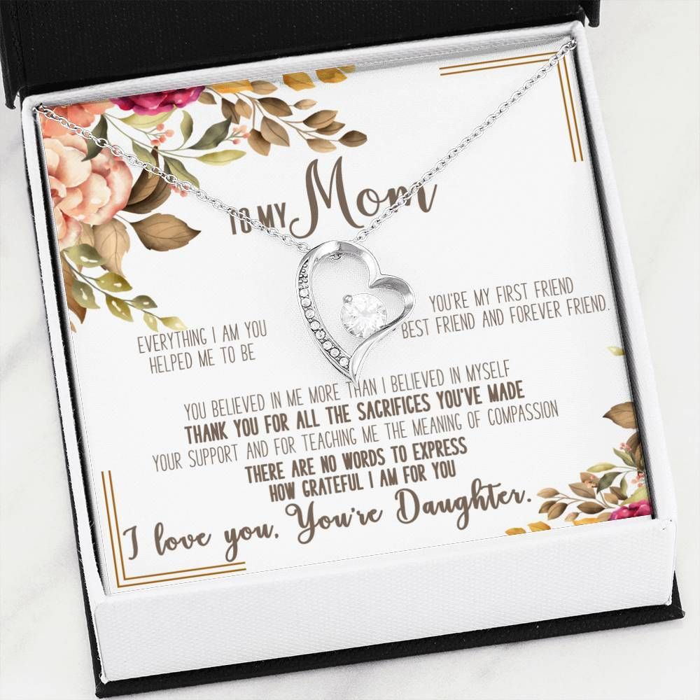 How Grateful I Am For You Forever Love Necklace Daughter Giving Mom