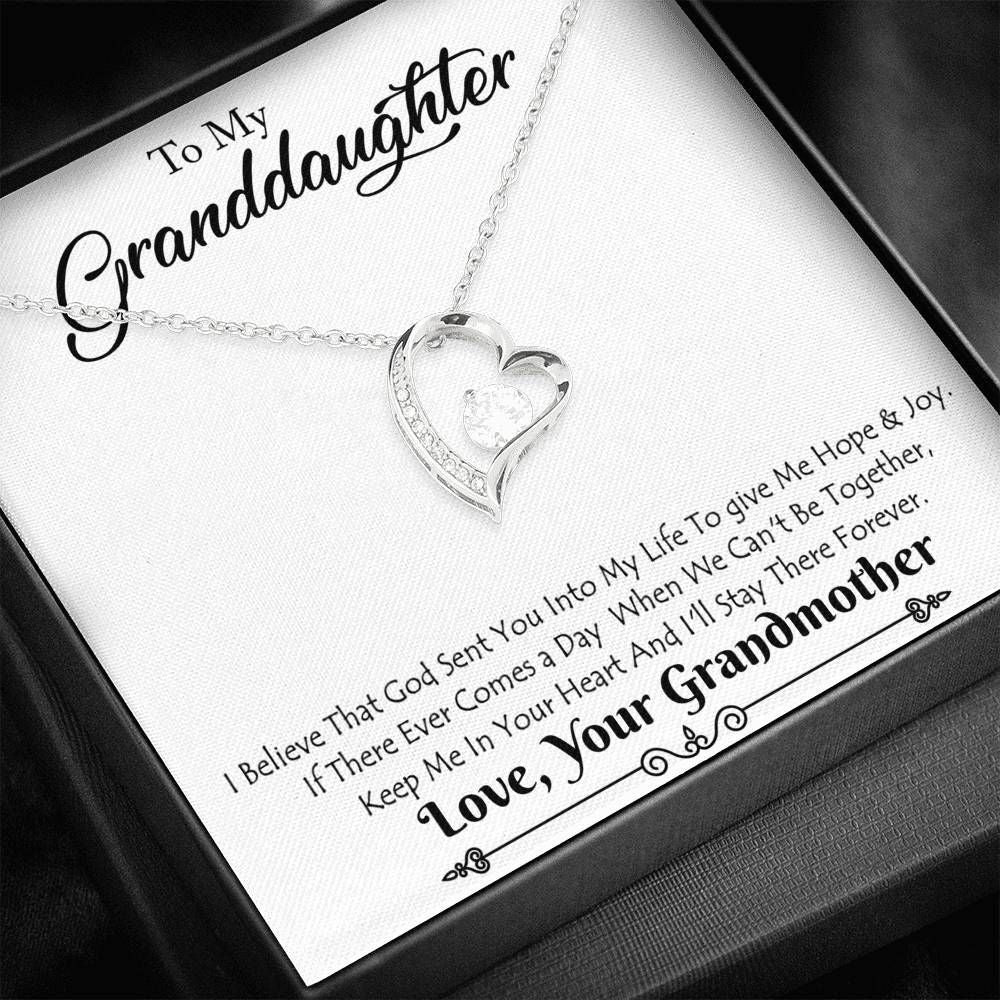 Keep Me In Your Heart Forever Love Necklace For Granddaughter