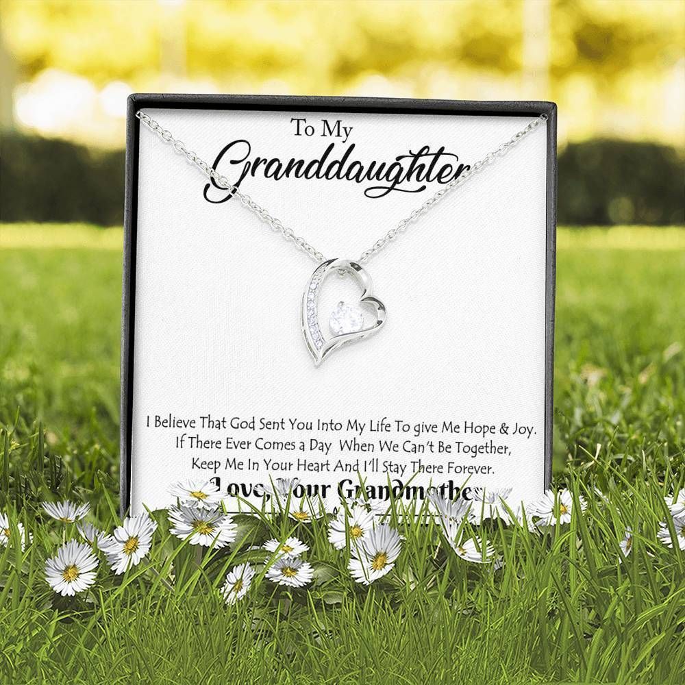 Keep Me In Your Heart Forever Love Necklace For Granddaughter