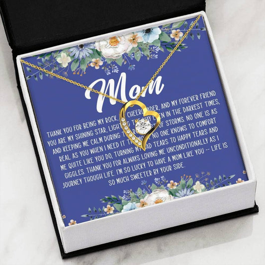 Life Is So Much Sweeter By Your Side Forever Love Necklace For Mom