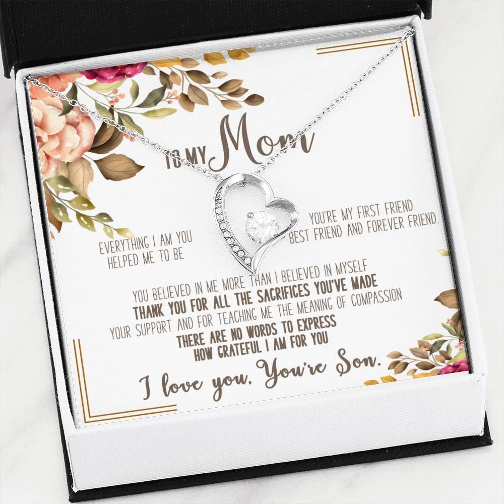 Thank You For Everything Forever Love Necklace Gift For Mom Mama