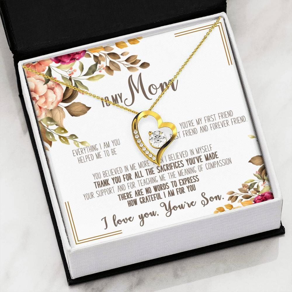 Thank You For Everything Forever Love Necklace Gift For Mom Mama