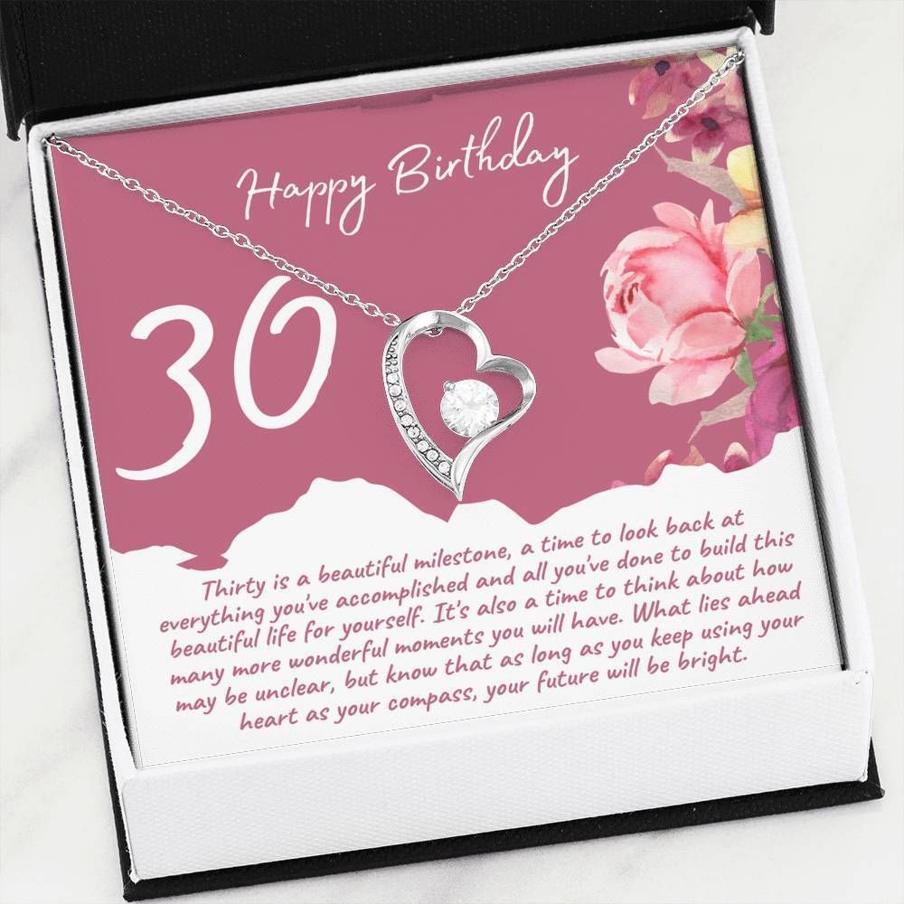 Thirty Is A Beautiful Milestone Forever Love Necklace For Mom