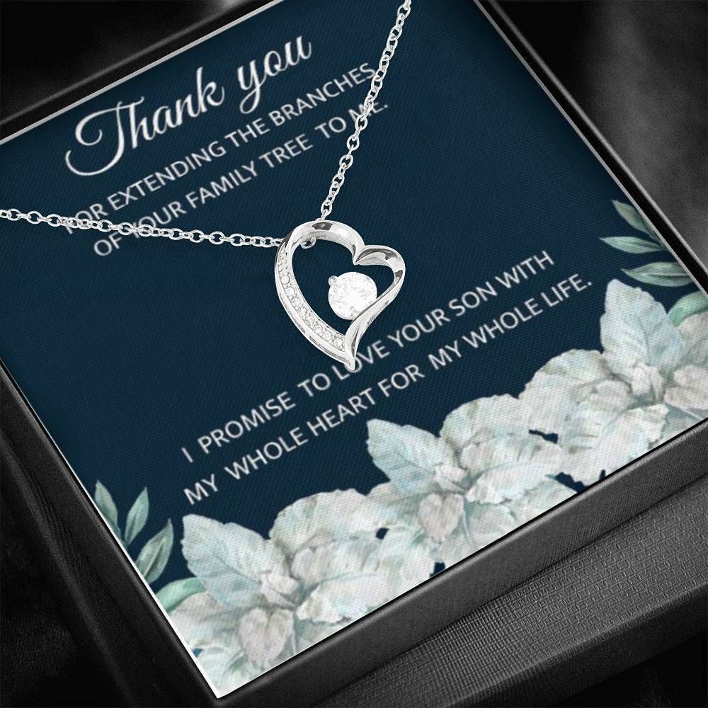 For Mother Of The Groom I Promise To Love Your Son Forever Love Necklace