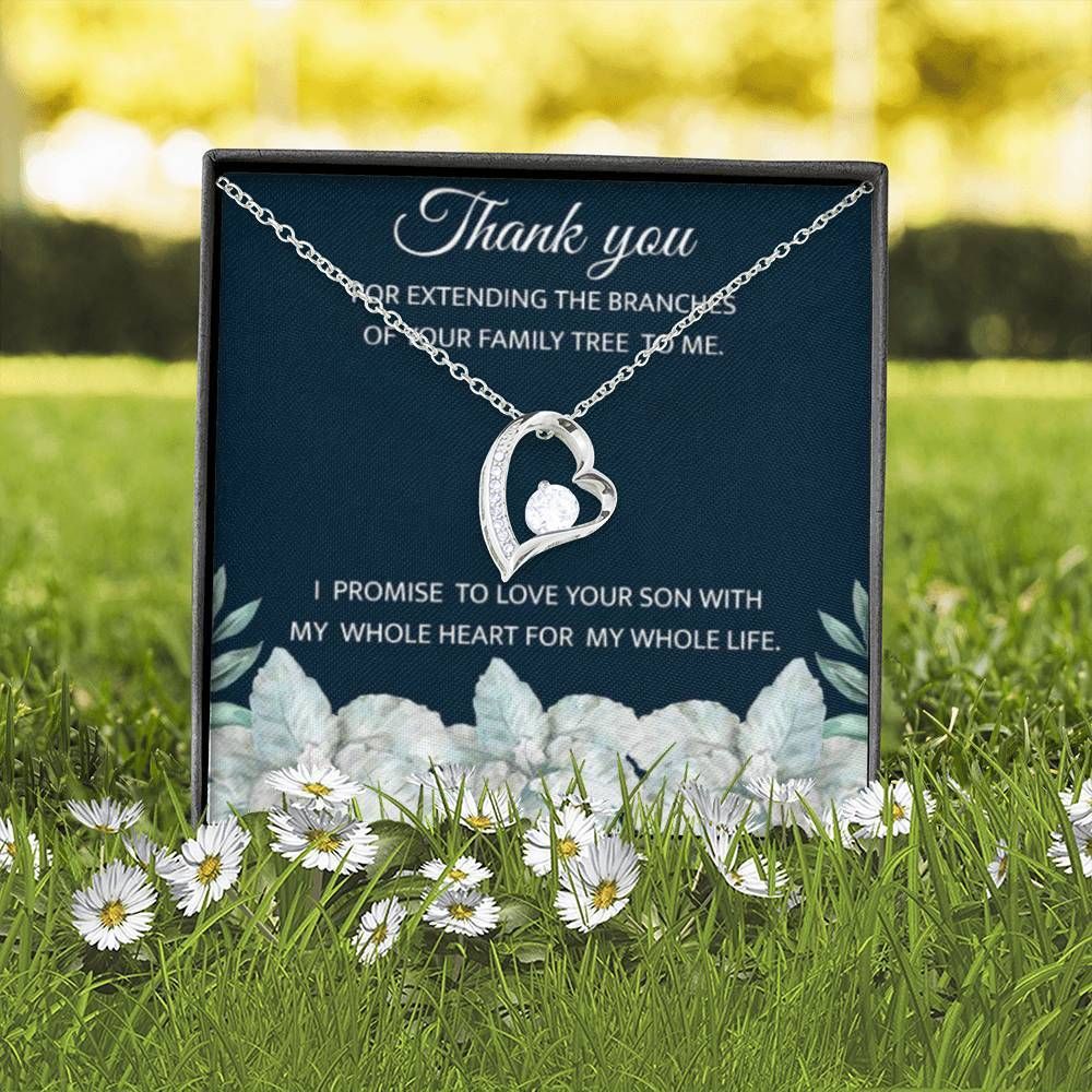 For Mother Of The Groom I Promise To Love Your Son Forever Love Necklace