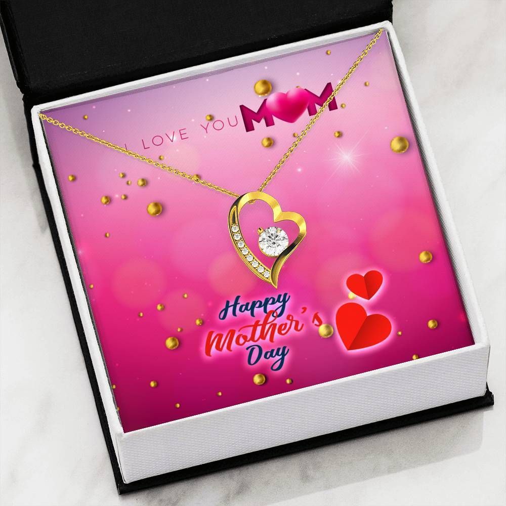 Giving Mom I Love You Happy Mother's Day Forever Love Necklace