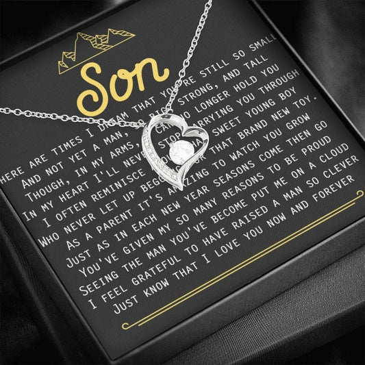 Love You Now And Forever Forever Love Necklace For Mom