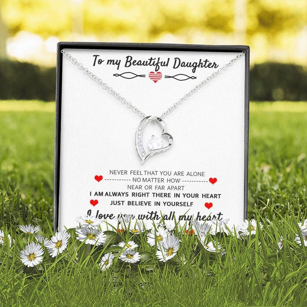 Just Believe In Yourself Forever Love Necklace For Daughter