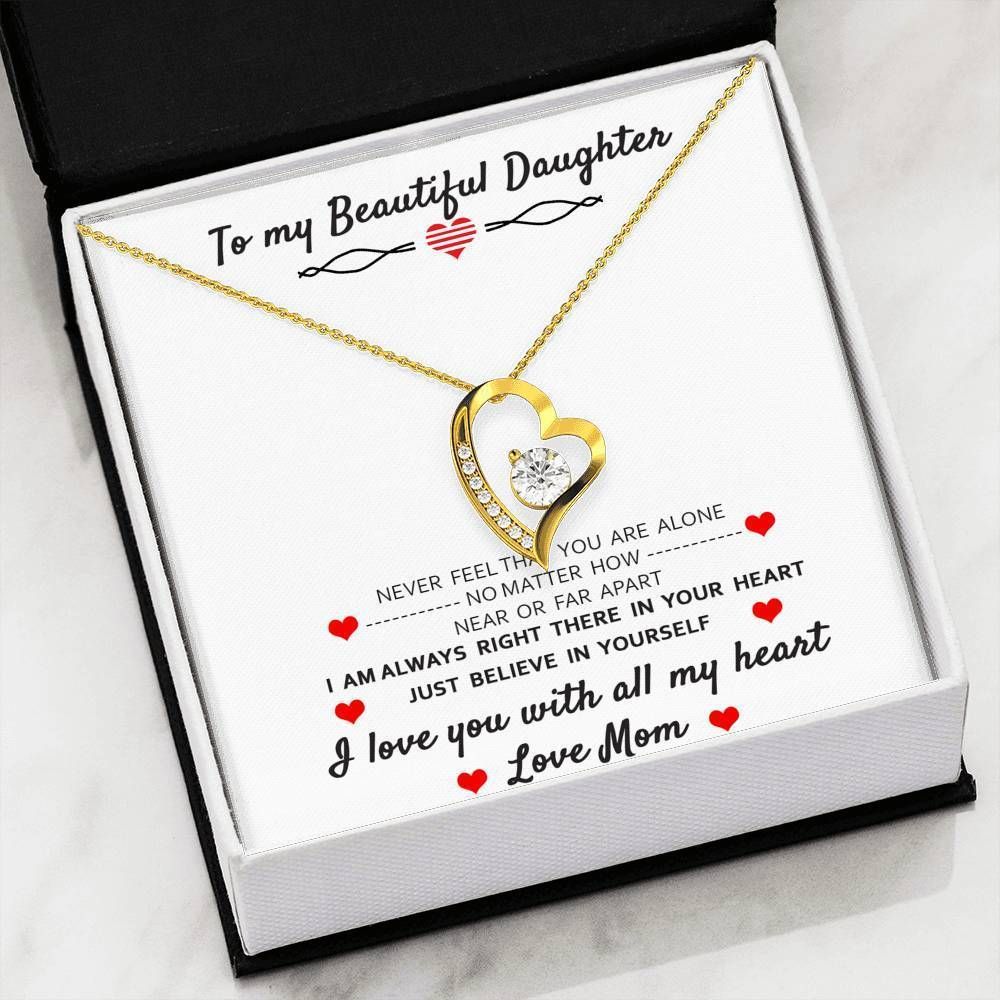 Just Believe In Yourself Forever Love Necklace For Daughter