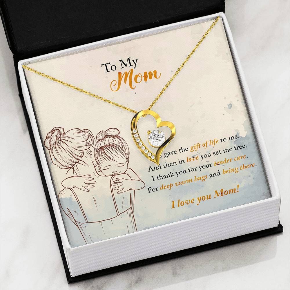 I Love You Mom Forever Love Necklace For Mom