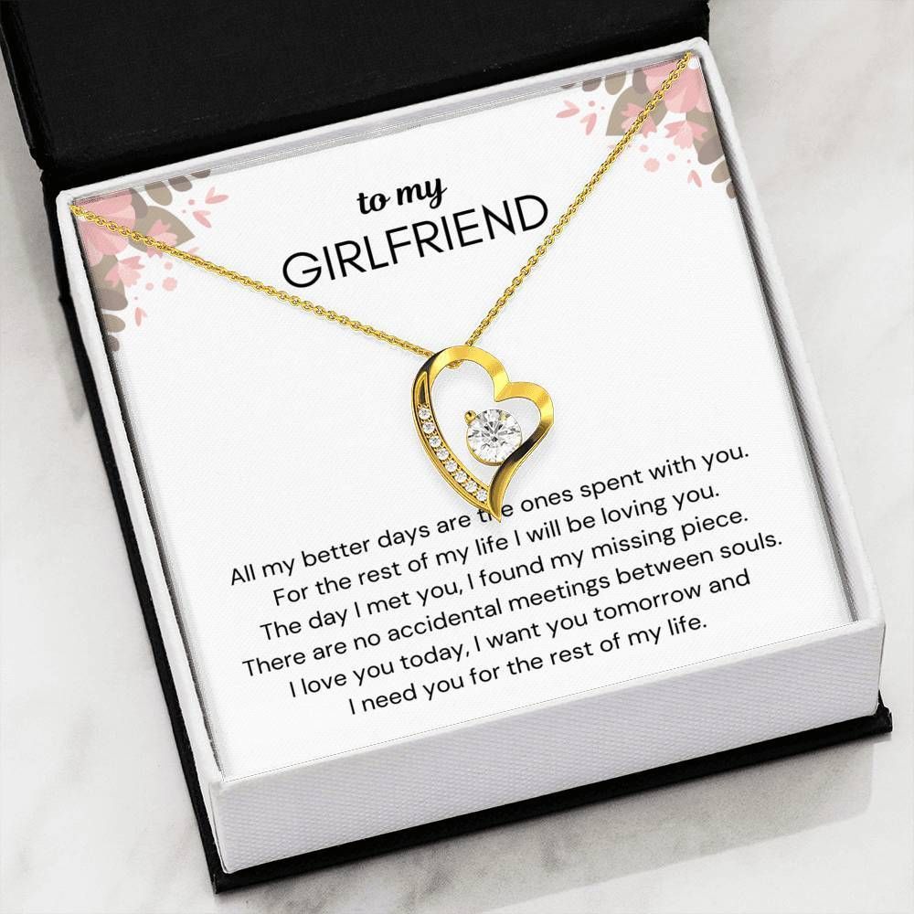 I Need You For The Rest Of Mine Forever Love Necklace For Girlfriend