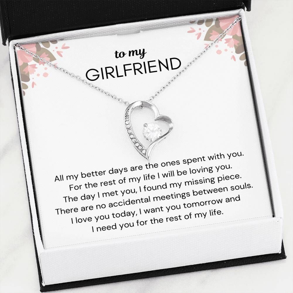 I Need You For The Rest Of Mine Forever Love Necklace For Girlfriend