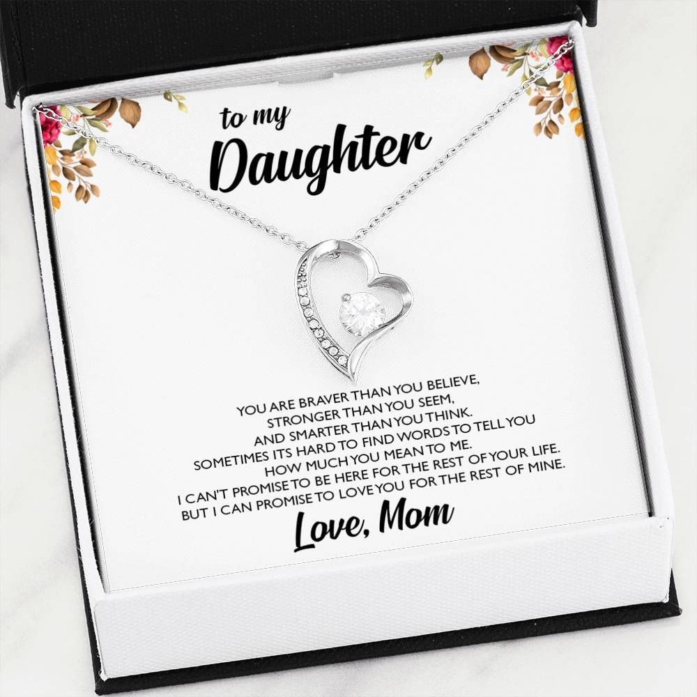 Love You For The Rest Of Mine Forever Love Necklace For Daughter